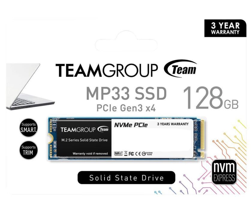 M.2 SSD Gen3x4 128 GB
